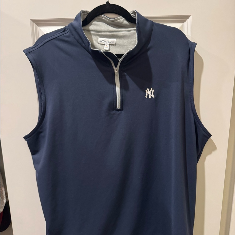 Peter Millar New York Yankees Navy Quarter-Zip Pullover - XL